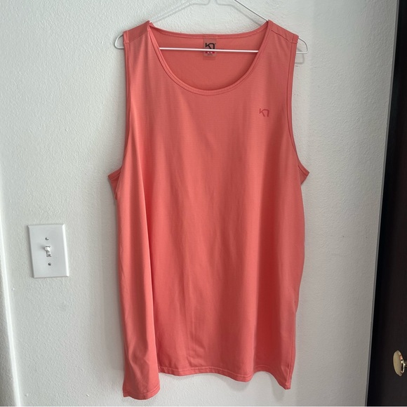 Kari Traa Tops - Kari Tara Linea Tank Top Coral Pink Workout Shirt Womens Size XL Running Yoga